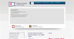 Desktop Screenshot of palmcoastyachtclub.com